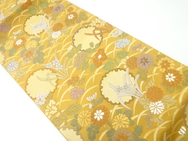 JAPANESE FUKURO OBI / KARA-ORI / WOVEN FLOWER